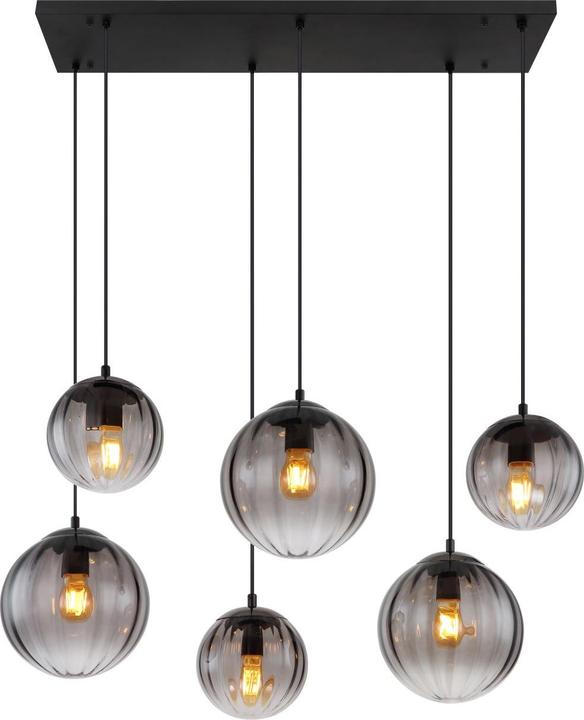 Immagine prodotto Globo Lampada A Sospensione In Metallo Nero Opaco, 6xe27 (E27)