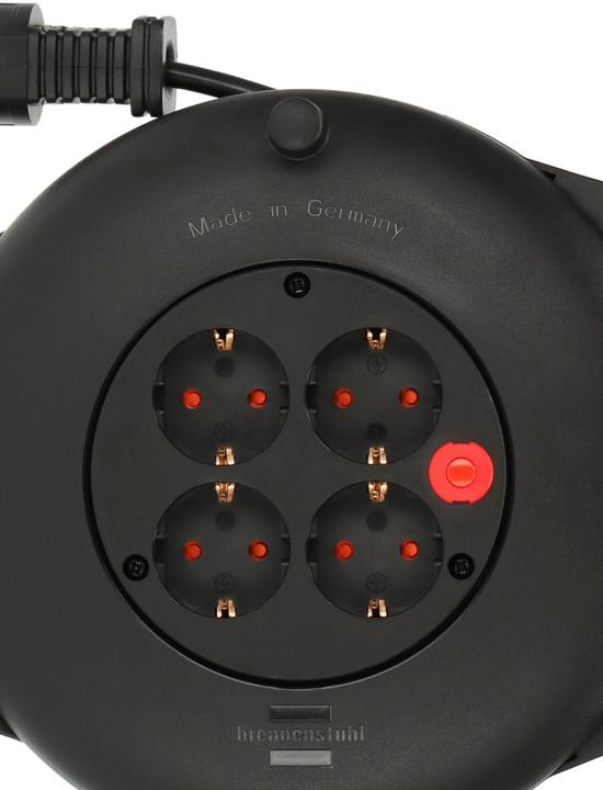 Actual product image Brennenstuhl Vario Line Kabelbox 4-fach / Mini-Kabeltrommel 10 m (10 m, 1.50 mm²)