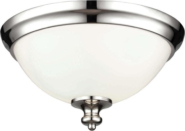 Elstead Lighting Parkman Deckenleuchte E27 2-fach Poliertes Nickel (E27)
