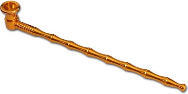 Black Leaf Metal Pipe Gold