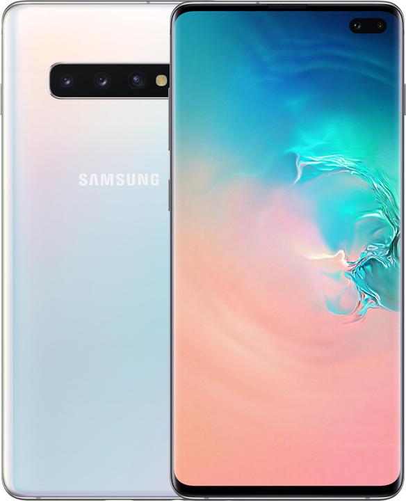Produktbild Samsung Galaxy S10 DE-Version (512 GB, Prism White, 6.10", Hybrid Dual SIM, 16 Mpx, 4G)