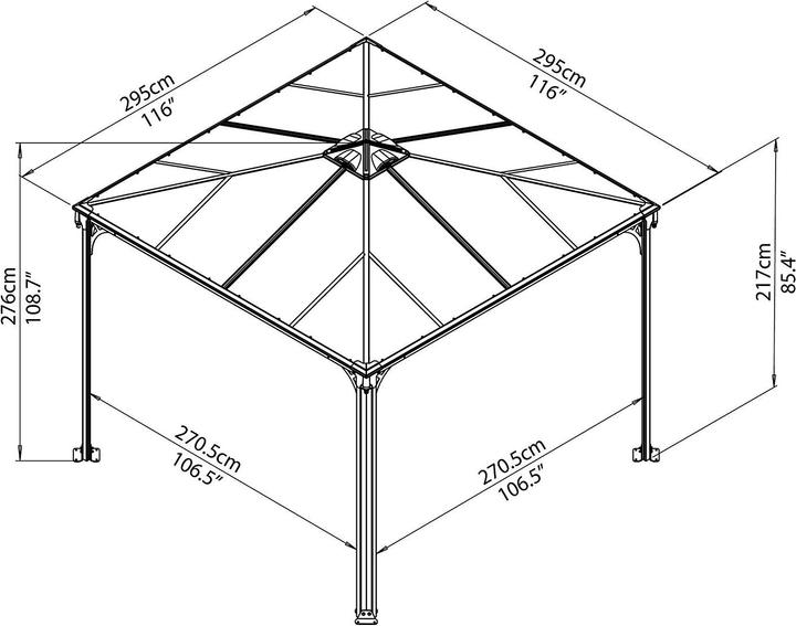 Immagine prodotto Palram Palermo 3000 (295 cm, 295 cm)