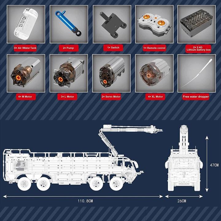 Produktbild Mould King Flughafen Rettungsfahrzeug