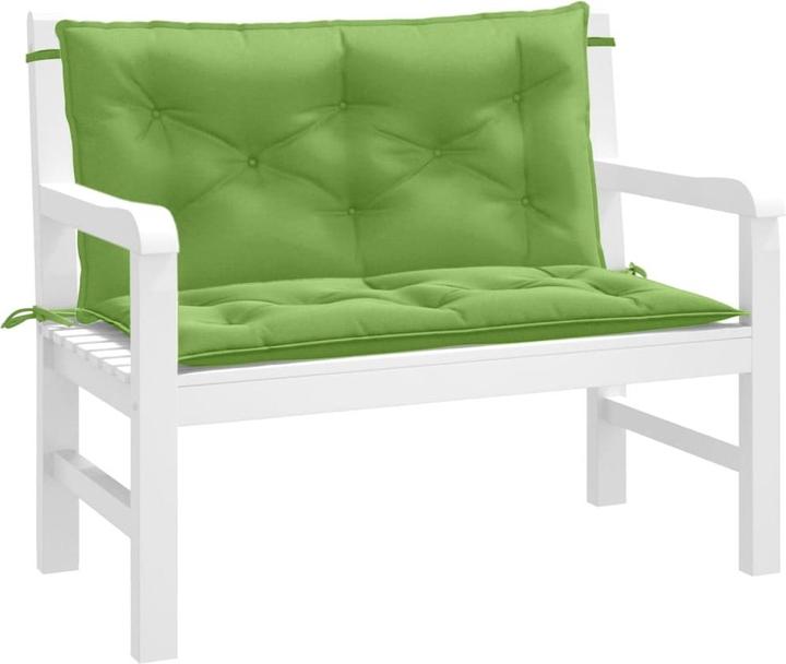 Image du produit VidaXL Coussins de banc de jardin 2 pcs. tissu (100 x 50 x 7 cm)