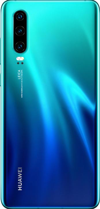 Actual product image Huawei P30 (128 GB, Aurora Blue, 6.10", Dual SIM, 40 Mpx, 4G)