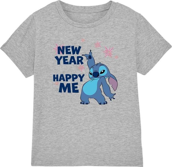Actual product image Lilo & Stitch Childrens/Kids New Year, Happy Me T-Shirt (128)