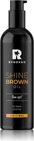 Byrokko Shine Brown Oil Olio abbronzante per il corpo Formula originale 150ml (Olio abbronzatura, 150 ml)