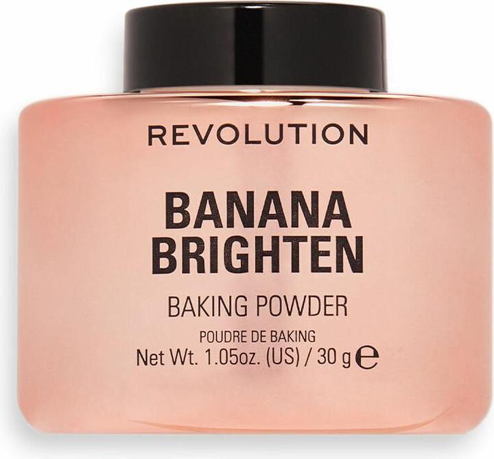 Produktbild Makeup Revolution Banana Brighten Loose Baking Powder Illuminating Loose Face Powder 30G