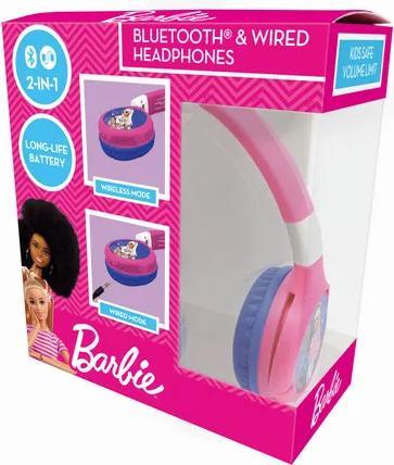 Actual product image Lexibook Barbie headphones for children, 2 in 1 Bluetooth and cable connection, foldable, volume limiter