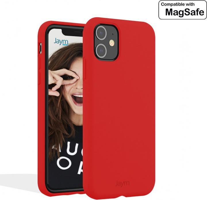 Actual product image Jaym Premium silicone case, Red Series (Apple iPhone 13 Pro)