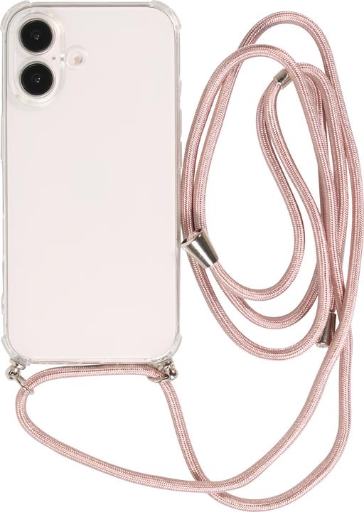 Actual product image PhoneLook Coque gel transparent avec lacet or (Apple iPhone 16 Plus)
