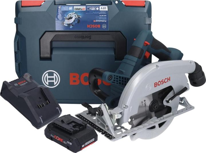 Actual product image Bosch Professional Bosch GKS 18V-70 L Battery Circular Saw 18 V Brushless 190 mm BITURBO + 1x ProCORE Battery 4,0 Ah +