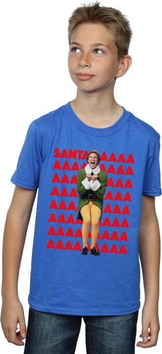 Actual product image Elf Boys Buddy Santa Scream T-Shirt (116)