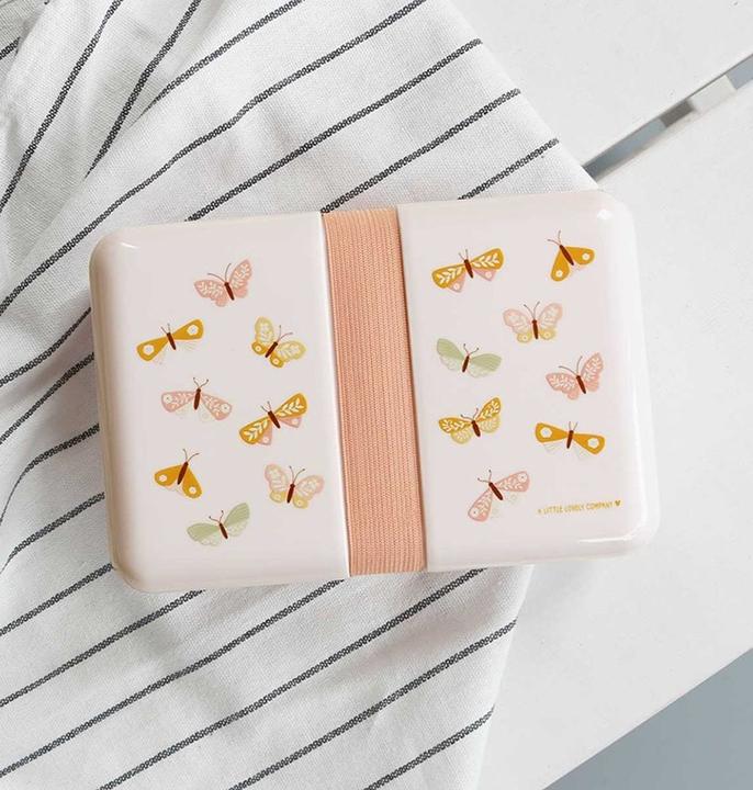 Image du produit A Little Lovely Company Lunchbox Schmetterling SBBUPI47 rosa 18x6x12cm