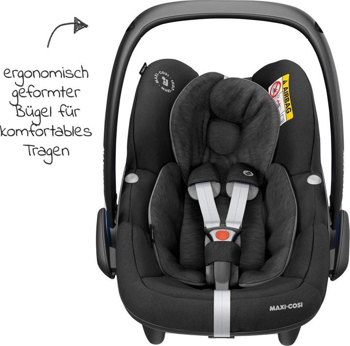 Actual product image Maxi-Cosi Reboarder 3in1 infant car seat & reboarder set from birth (Baby car seat, Reboarder, ECE R129/i-Size Standard)
