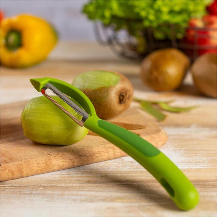 Image du produit Kuhn Rikon Eplucheur piranha swivel denté vert