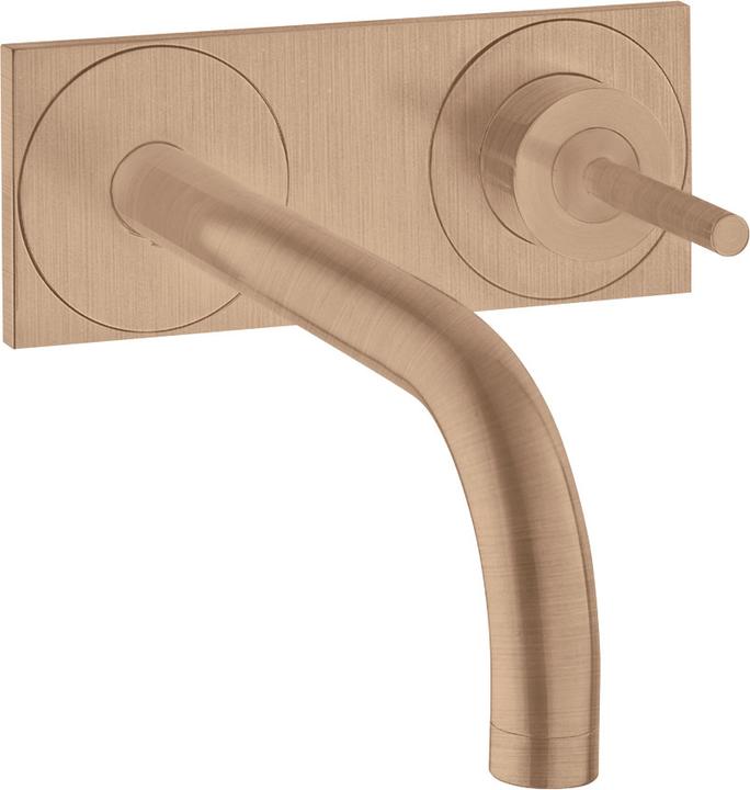 Actual product image Axor Uno single-lever washbasin mixer flush-mounted, plate for wall mounting, projection 1