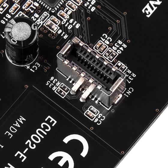 Produktbild Silverstone ECU02-E - USB-Adapter - PCIe 3.0 x2 Low-Profile