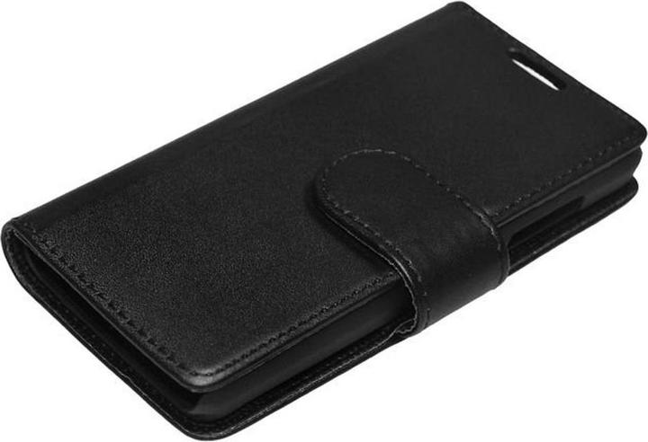 Produktbild König Design Handyhülle Tasche (Flip Quer) für Huawei Ascend Y300 schwarz (Huawei Ascend Y300)