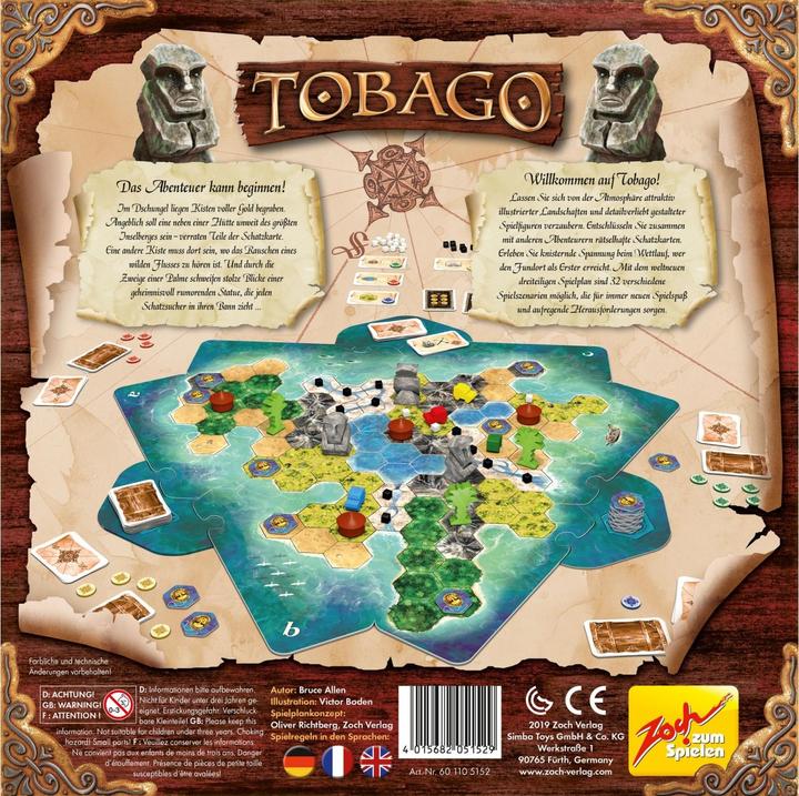 Actual product image Zoch ZOC05152 - Tobago, Board game, 2-4 players, ages 10+ (DE edition) (German, French, English)