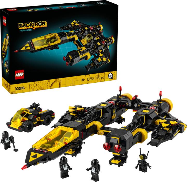 Produktbild LEGO Blacktron Renegade (10355, LEGO Icons, LEGO Seltene Sets)