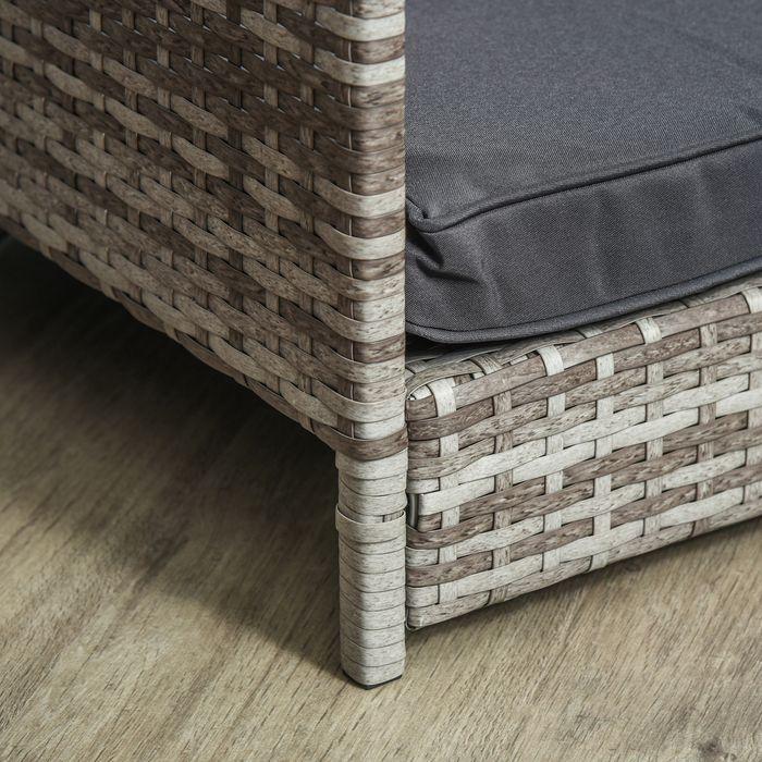 Immagine prodotto Swisshandel24 Casetta per cani in rattan con cuscino, letto per cani a forma di casetta, cuccia da esterno per (Cuccia per cani)