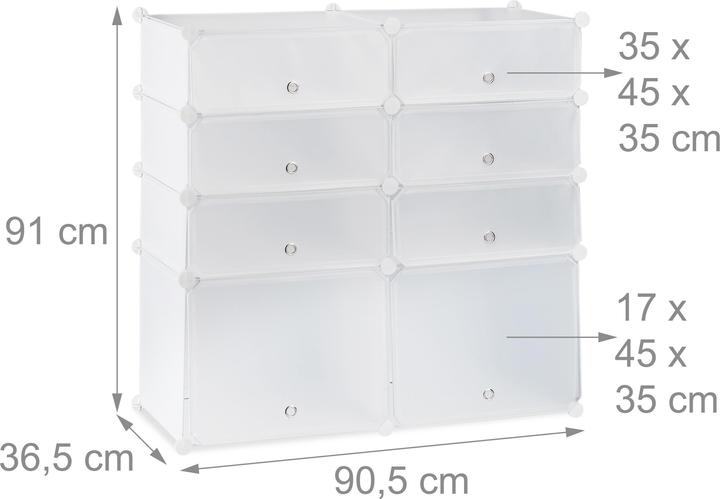 Actual product image Relaxdays Baylee (94.5 x 36.5 x 91 cm)