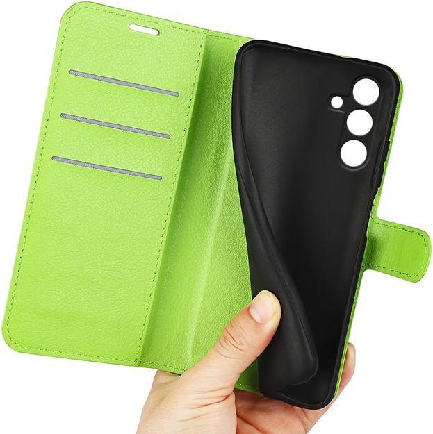 Actual product image MU Classic Litchi Leather Bookcover Series (Samsung Galaxy S24 FE)