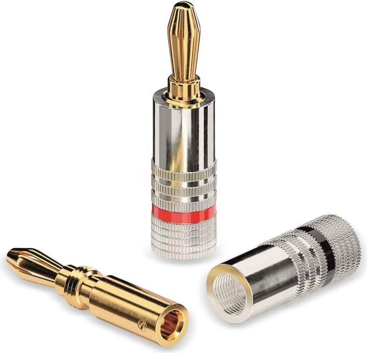 Produktbild Delock PureLink sonero Bananenstecker - schraubbar - 8er Set