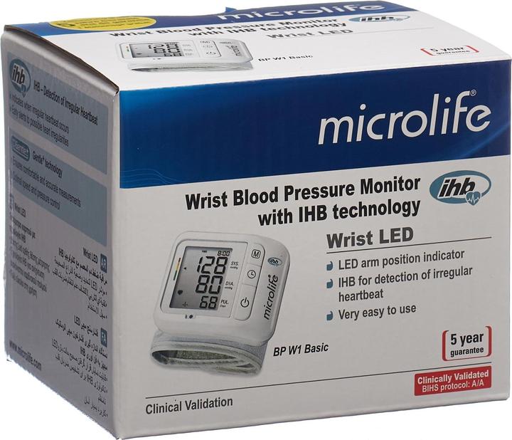 Image du produit Microlife BP W1 Basic (Tensiomètre au poignet)