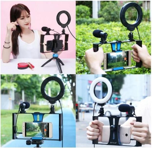 Produktbild Puluz 4 in 1 Vlogging Selfie (Ringleuchte)
