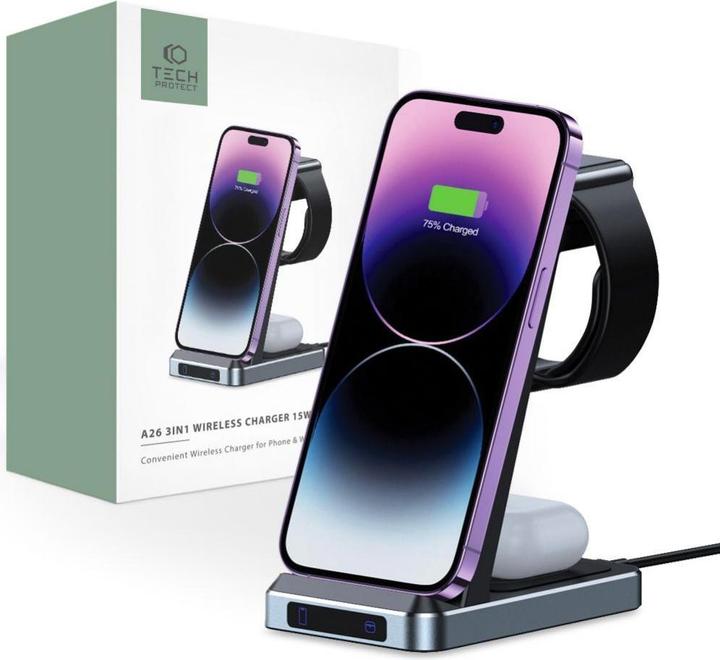 Actual product image Tech-Protect QI15W-A26 3in1 (15 W)