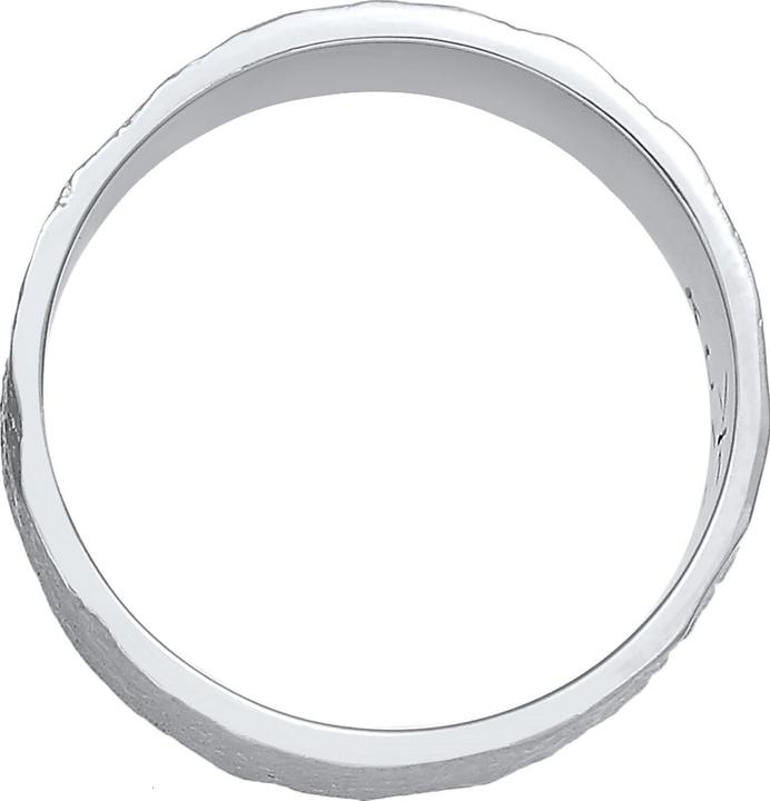 Actual product image Kuzzoi Ring Men Band Ring Organic Structure 925 Silver (60, 925 Silver)