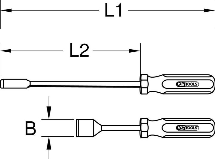 Image du produit KS Tools Grattoir à joints, 25x200mm (25 mm)