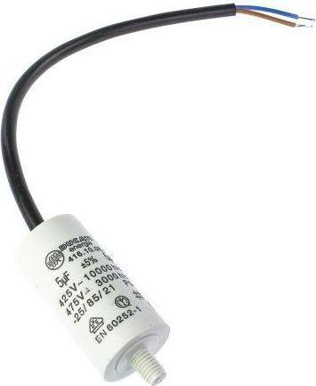 Actual product image Ducati Energia 4.16.10 Polypropylene Film Capacitor, 400... 500V ac, ±5%, 5uF, Stud Mount