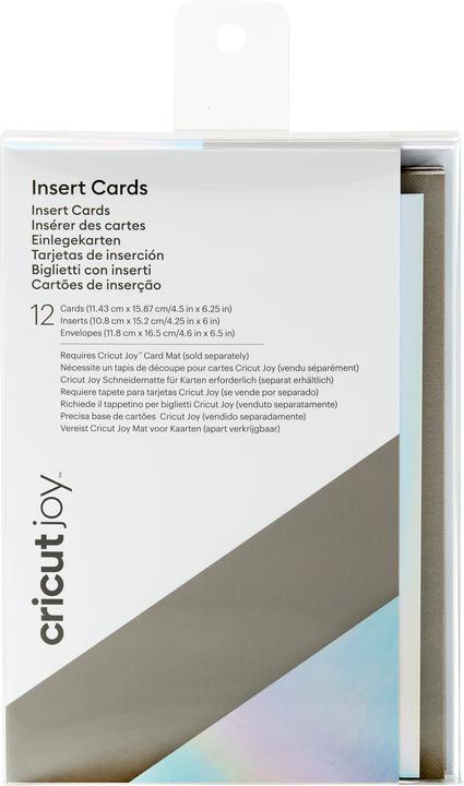 Actual product image Cricut Blank card Joy light grey and dark grey, 12 pieces (12 pcs.)