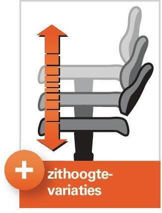 Actual product image Tecwerk Office swivel chair base glider + base ring integral foam black 580-850 mm