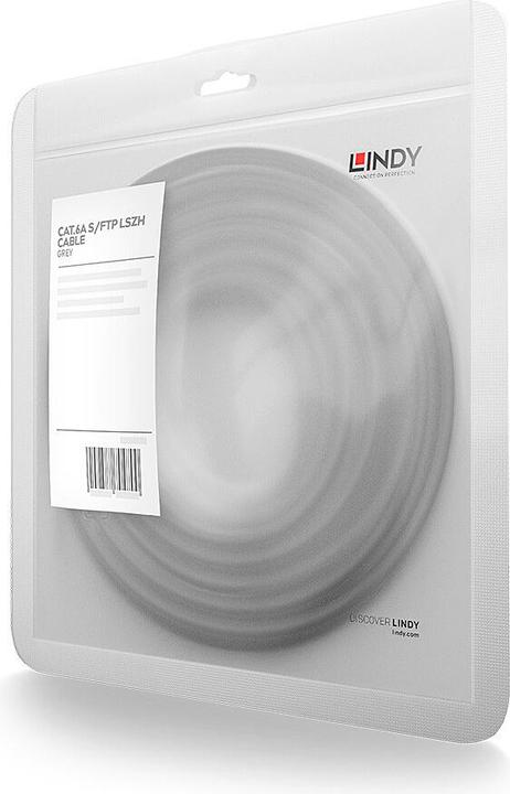 Produktbild Lindy 2m Cat.6 S/FTP TPE Netzwerkkabel, Grau RJ45-M/M, 500MHz, Kupfer, 28AWG (S/FTP, CAT6a, 2 m)
