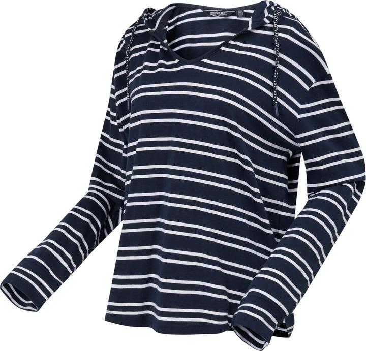 Actual product image Regatta Womens/Ladies Minerve Stripe V Neck Hoodie (38 D)