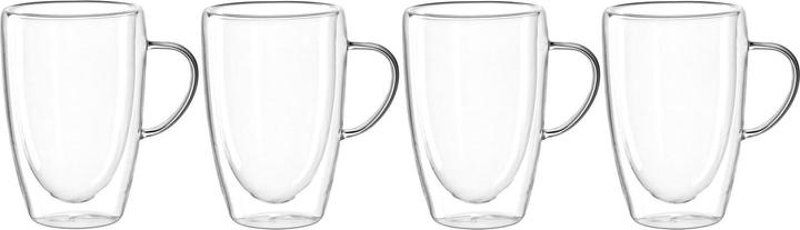 Leonardo Coffee cup Duo 400 ml, 4 pieces, Transparent (400 ml, 4 x)