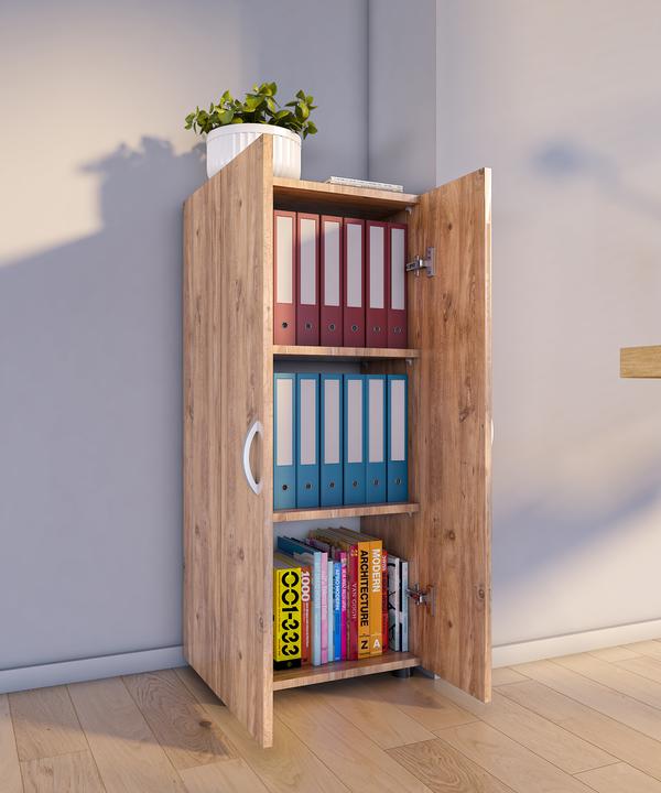 Immagine prodotto VCM Armadietto per ufficio Libri Armadietto per archiviazione Armadietto per mobili da ufficio Ulas (49 x 34 x 108 cm)