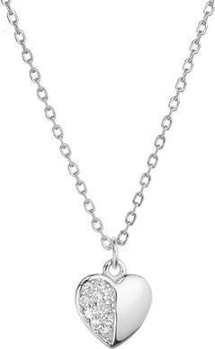 Immagine prodotto Evolution Group Silver Heart Necklace With Zircons.1 Silver