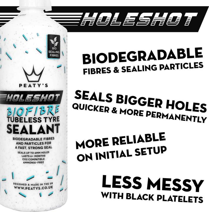 Nutritional values and ingredients Peaty's Holeshot Sealant