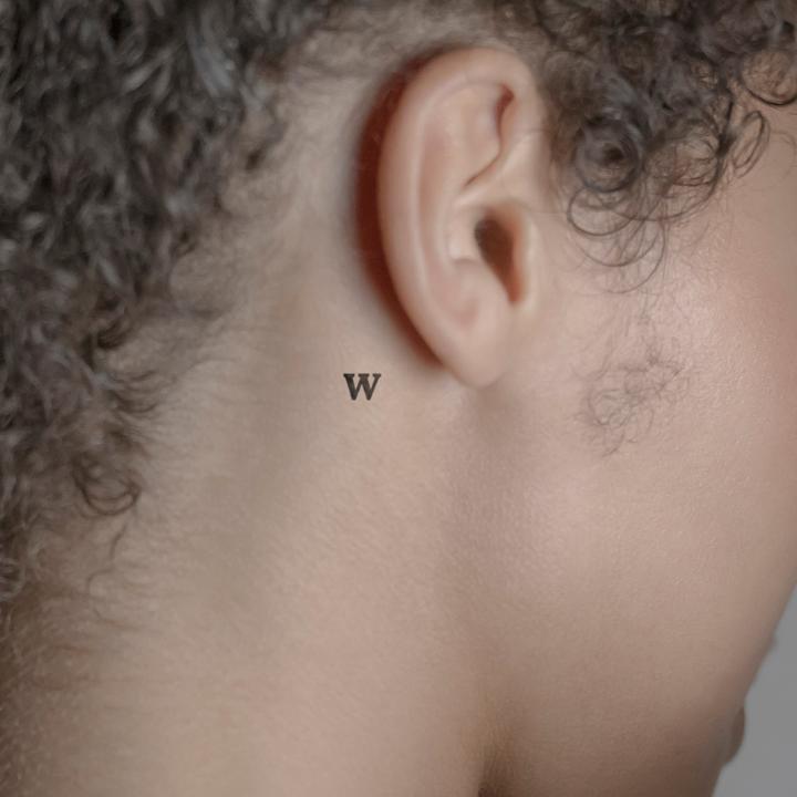 Immagine prodotto minink Tatuaggio temporaneo - lettera minuscola: w