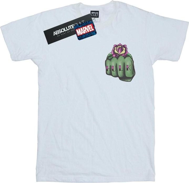 Immagine prodotto Hulk Tattoo Fist Breast Print Maglietta Uomo (L)