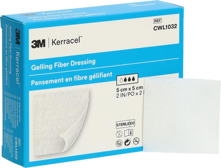 Produktbild 3M gel-bildende Wundauflage aus Fasermaterial 5x5cm (n) (498.67 ml)