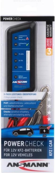 Actual product image Ansmann Battery tester automotive power check