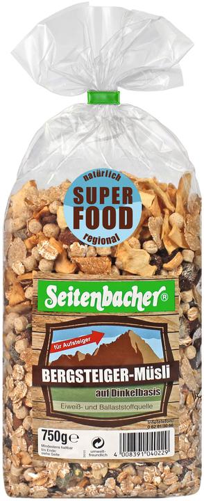 Actual product image Seitenbacher Bergsteiger Muesli 750g (750 g)