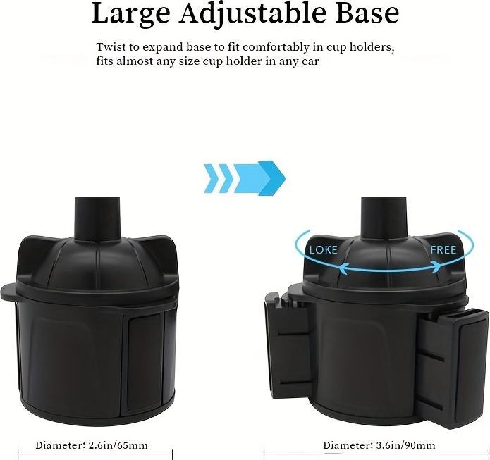 Image du produit PhoneLook Support universel pour smartphone handsfree pour voiture pour porte-gobelet bras flexible