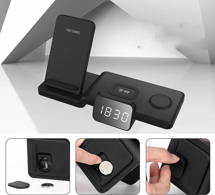 Immagine prodotto Apfelkiste Stazione di ricarica rapida Qi Apple Watch / Smartphone / AirPods (15 W)
